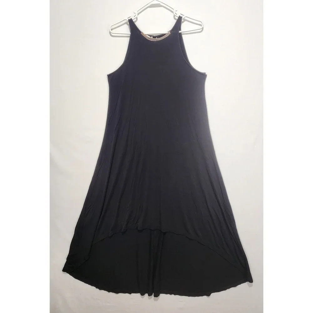 Boston Proper Elegant Women's Dressy Minimalist‎ Black Dress Size M